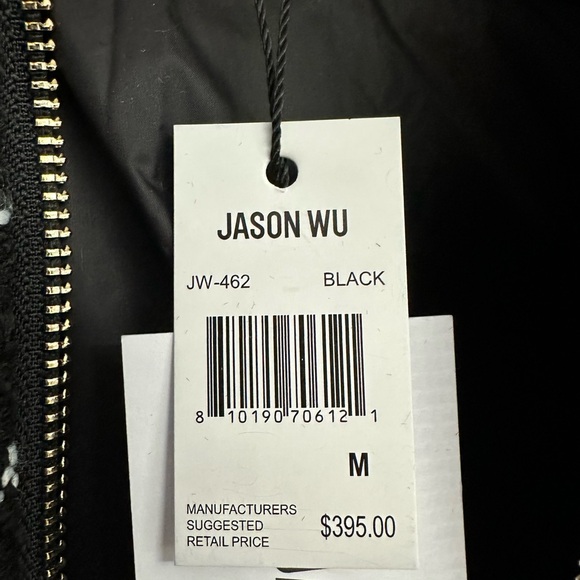 Jason Wu Black and White Tweed Puffer Size M Jacket - Picture 4 of 11